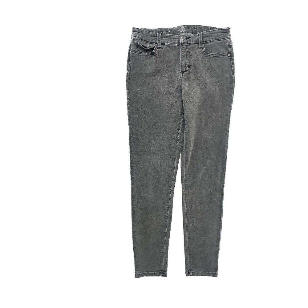 St. John's Bay Skinny Leg Women's size 8 Black Denim Jeans